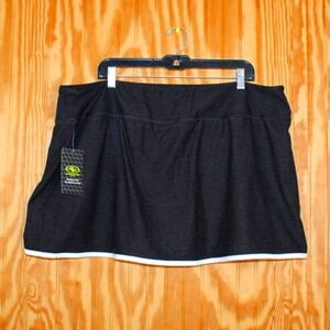 NWT Athletic Works Black Active Skort - Size 2X